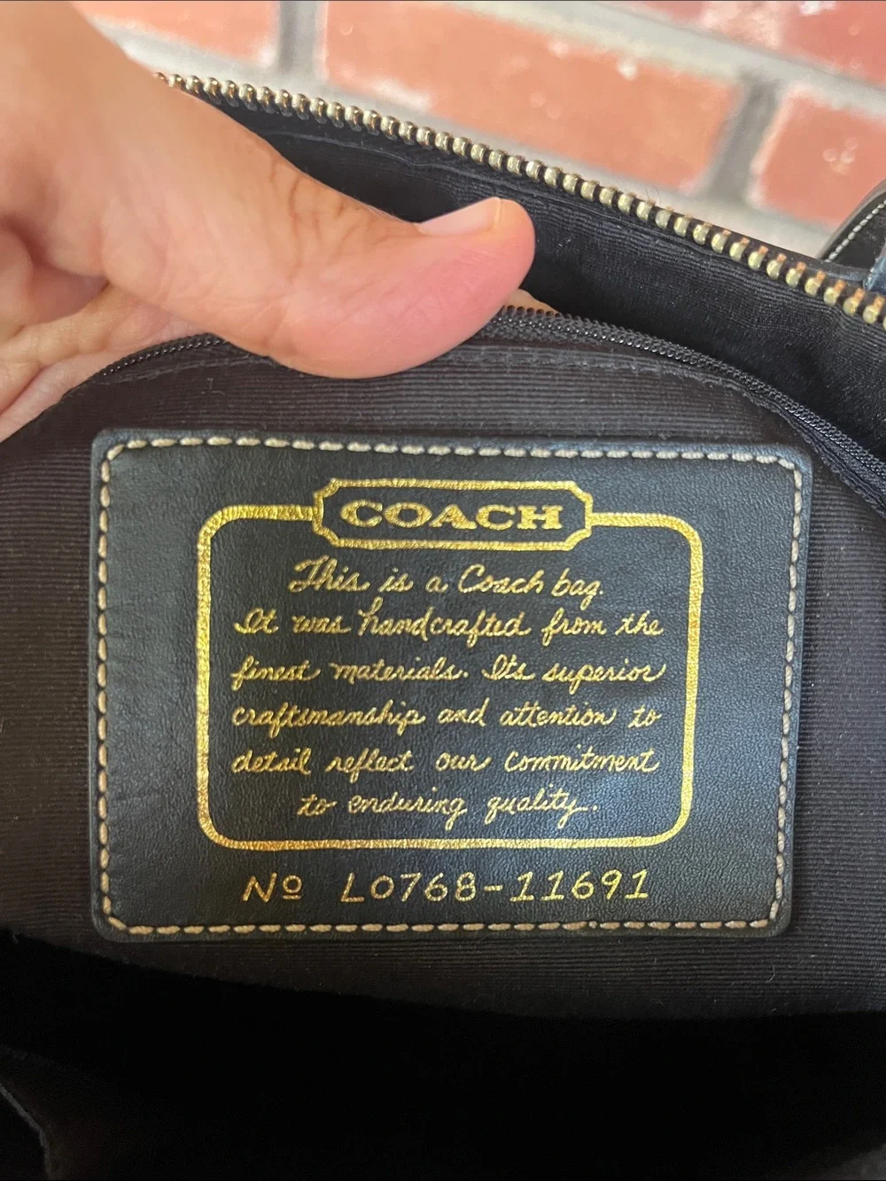 Coach Black and Gray Signature Canvas 👜 L0768-11691